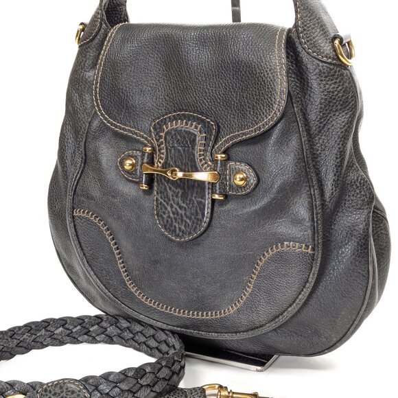 GUGGI Horsebit 55 2-Way Large Shoulder Bag  - Leather - Picture 10 of 16